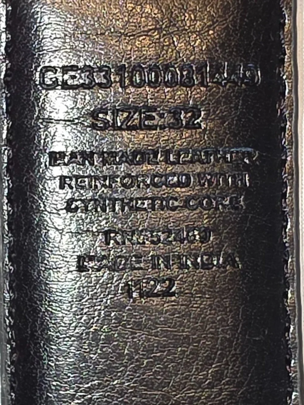 Brown Belt Silver Buckle Accessory Sz 32 Traditional School Uniform Approved